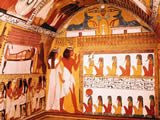 Interno della tomba di Sennedjem